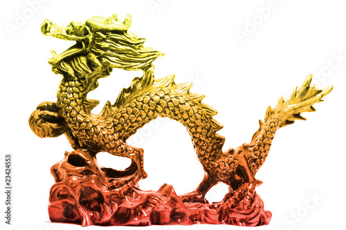 golden lucky chinese dragon
