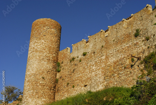 castle in Tossa Del Mar,Costa Brava,Catalonia,Spain