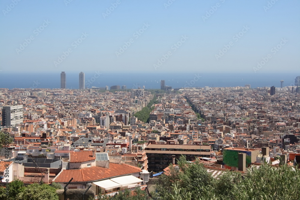 Panorama von Barcelona