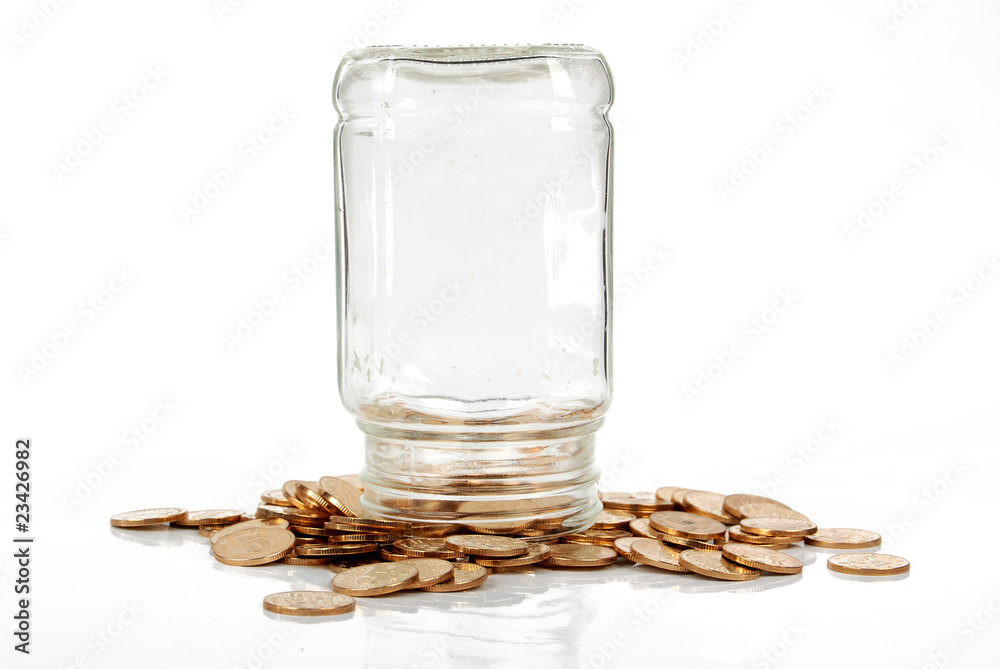 coins with cup