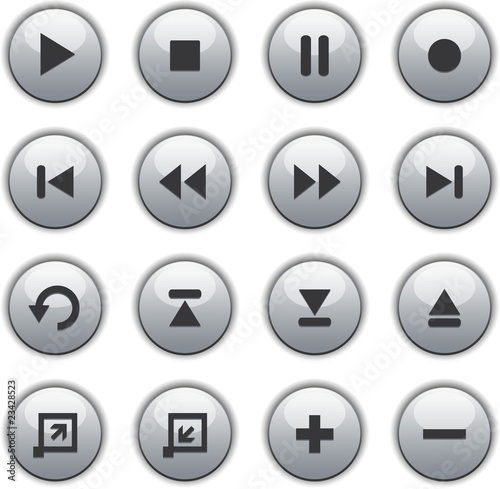 Free Download Media buttons - GFXLoad