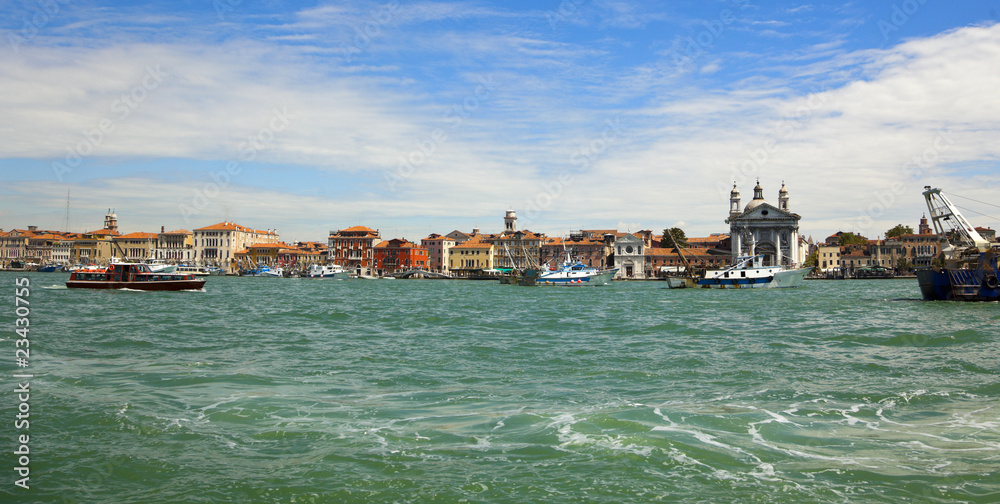 Venice harbour district panorama