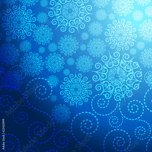 EPS Christmas blue background