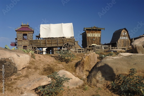 Wild west ghost town near Virgin, Utah