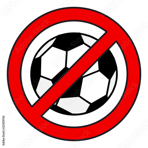 Fussball verboten