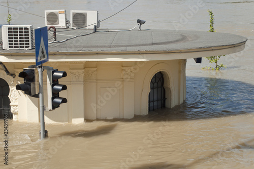 flooded house