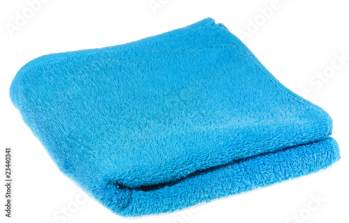 blue towel
