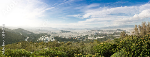 Athens seen from Ymithos Mountain