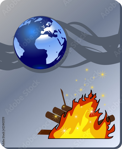 Danger nature - conflagration, wildfire