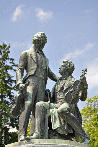 Joseph Lanner   Johann Strauss Denkmal  Baden bei Wien