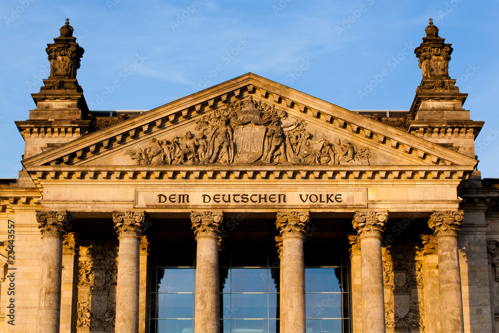 Naklejka premium Fassade des Berliner Bundestags