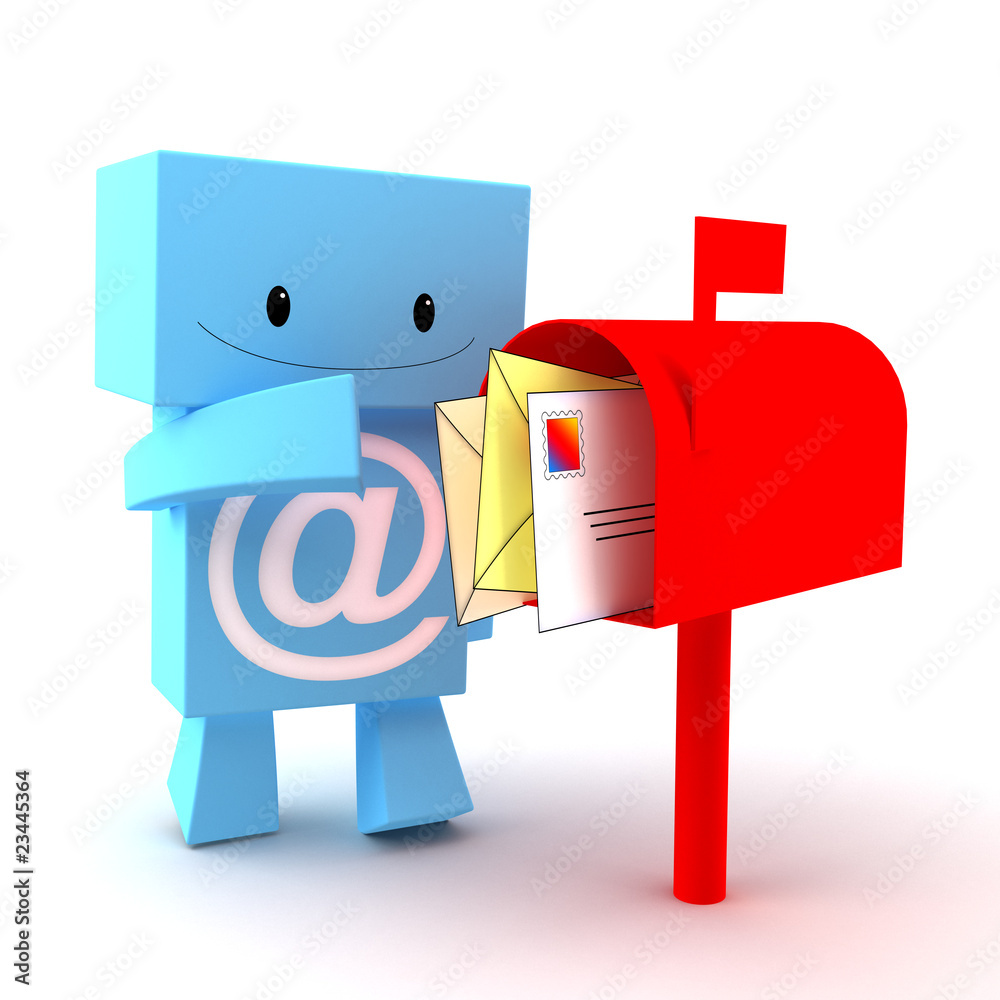 Mailbox 3D character Mailbox 3D character