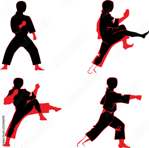 fighters vector silhouette