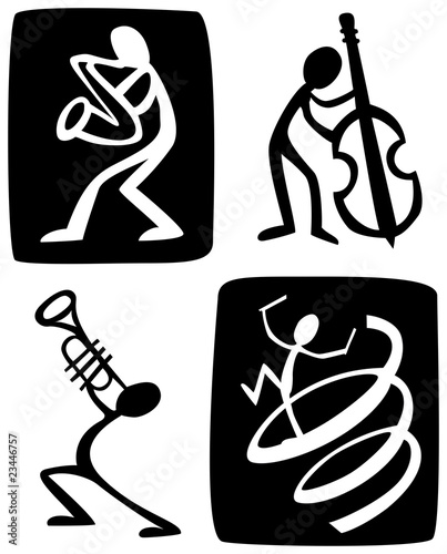 Band musicians hand drawn vector t-shirt art