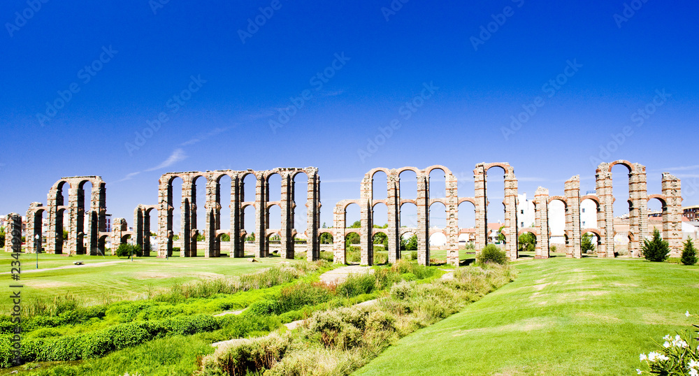 Aqueduct of Los Milagros, Merida, Extremadura, Spain