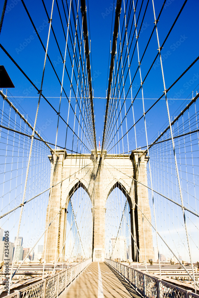 Fototapeta premium Brooklyn Bridge, Manhattan, Nowy Jork, USA