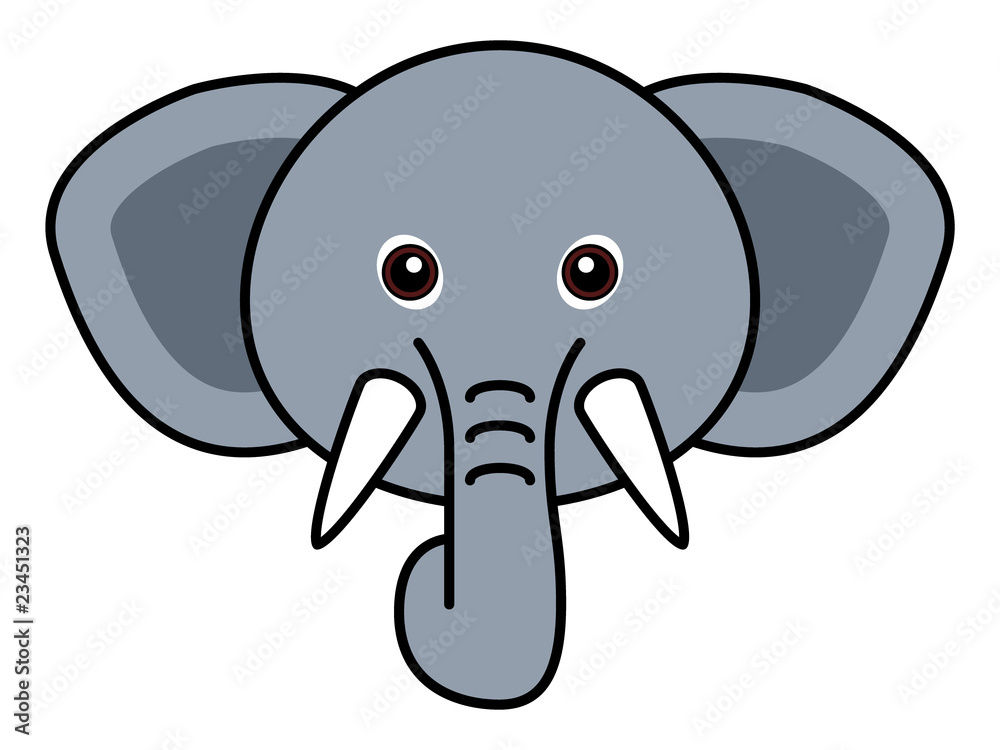 Fototapeta premium Cute Elephant Vector