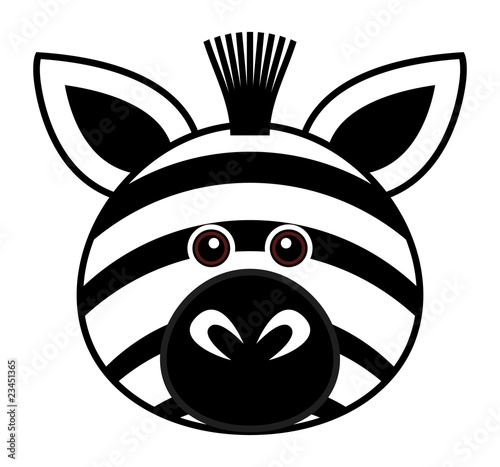 Cute Zebra Vector