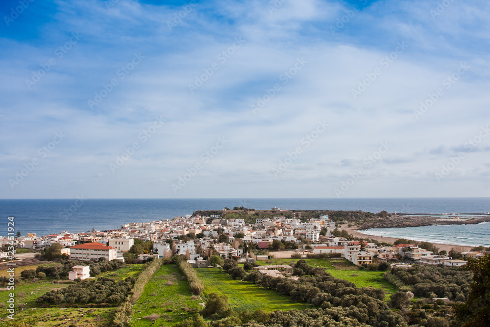 Paleochora town in Crete