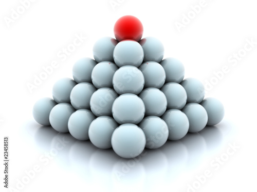 Pyramid from balls © Boki