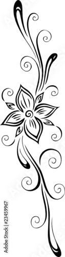 Blumen, Blüten, Ranke, floral, filigran, abstrakt