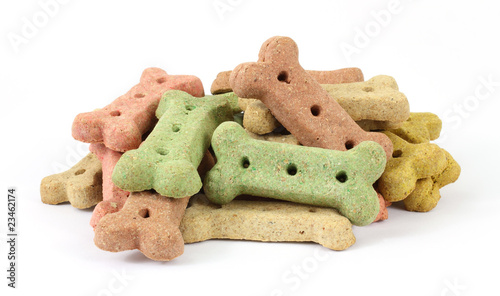 Group of dog biscuits photo