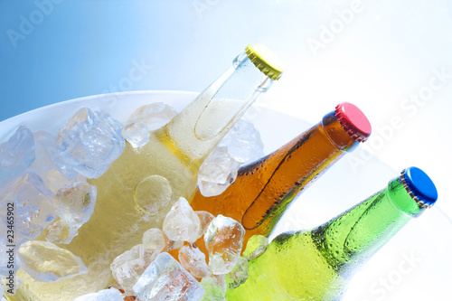 Konstfotografi softdrinks eisgekühlt