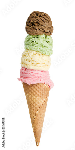 Four Scoops Of Ice Cream