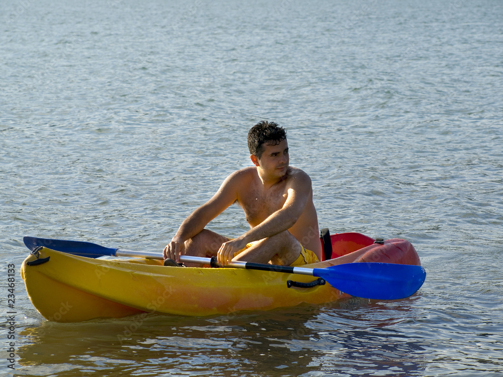 Kayaking in the Lake