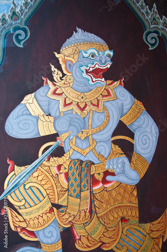 Ramayana Thai Art Fairy , Wat Phra Keaw Thailand