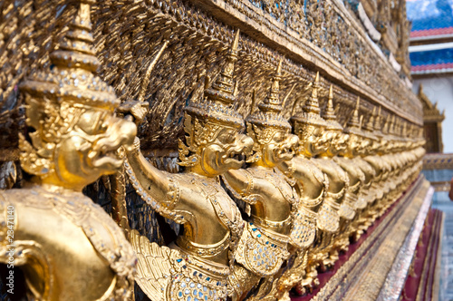 Golden Garuda in The Grand Palace Bangkok  Thailand