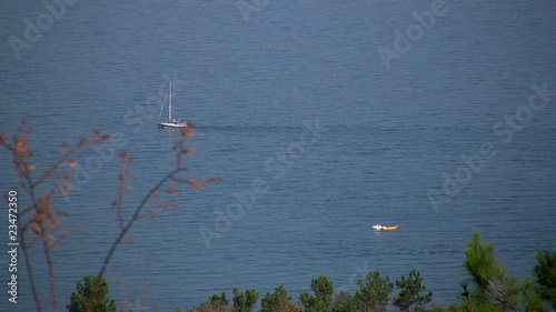 Yacht on sea