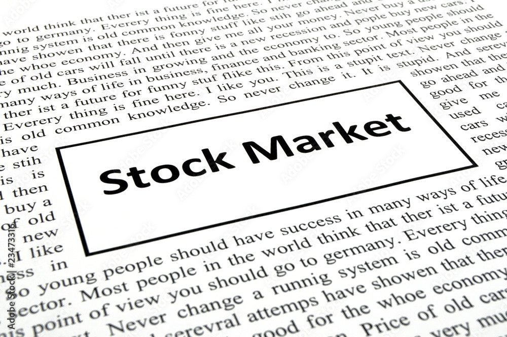 Obraz premium stock market