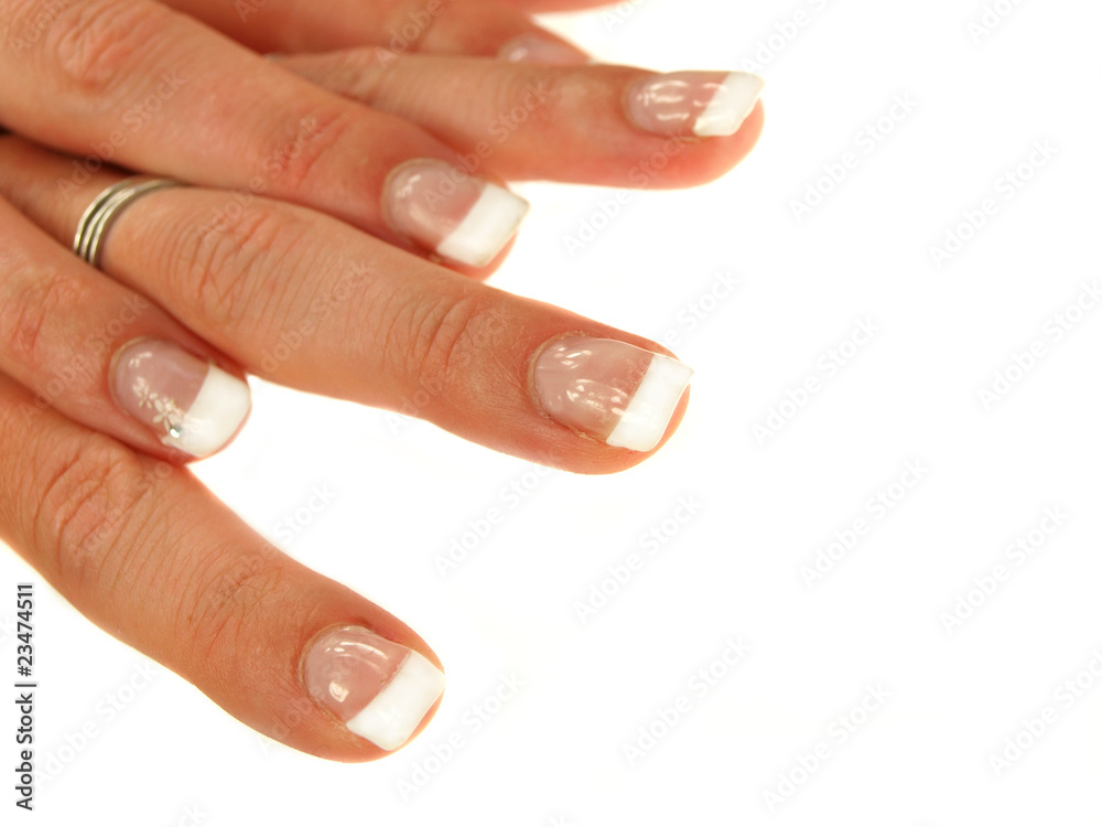 Sexy womans hands isolated on white background Sexy womans hands isolated on white background