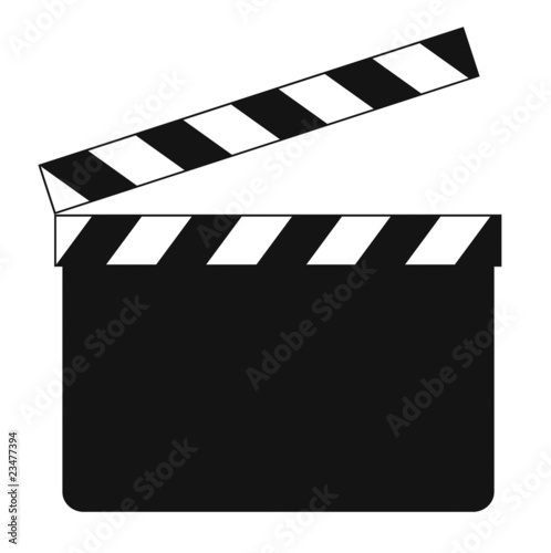 Blank clapboard (illustration)