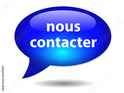 Bouton Web Bulle "NOUS CONTACTER" (contact service clients info)