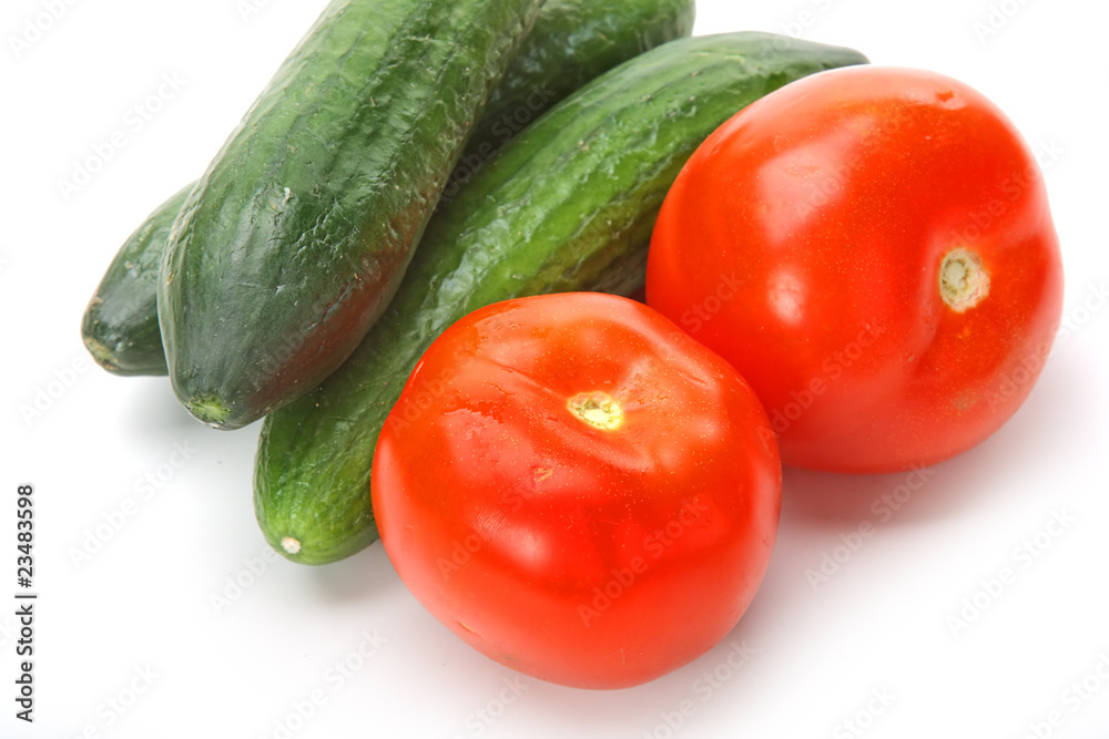 Tasty kitchen. Fresh vegetables isolated on white Tasty kitchen. Fresh vegetables isolated on white