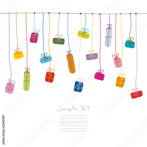Hanging Gifts Colour/White