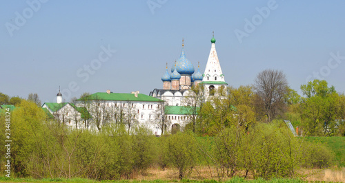 Suzdal monastery in summer, Russia