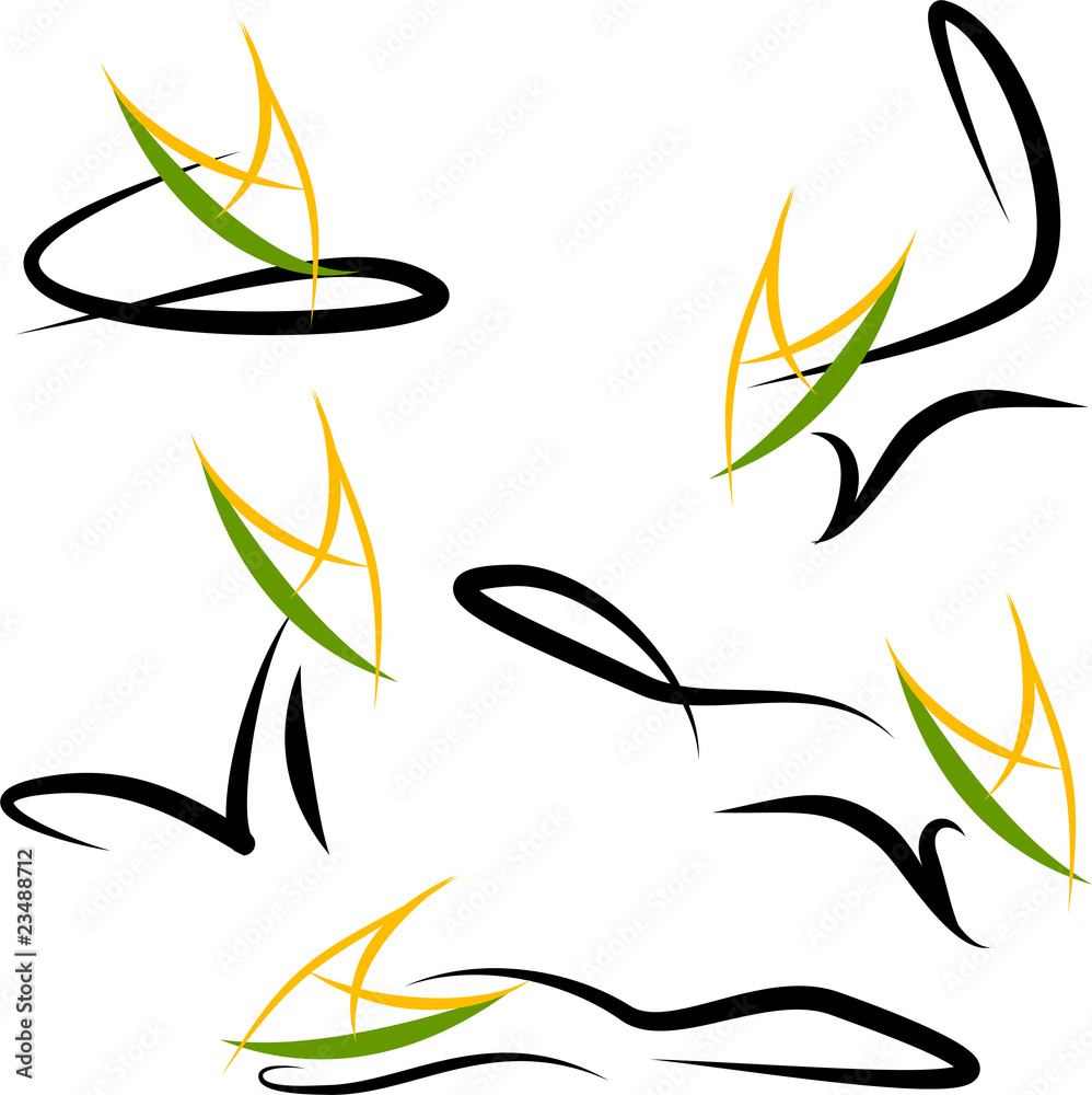 Fototapeta premium Line fox