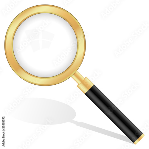 gold magnifying glass