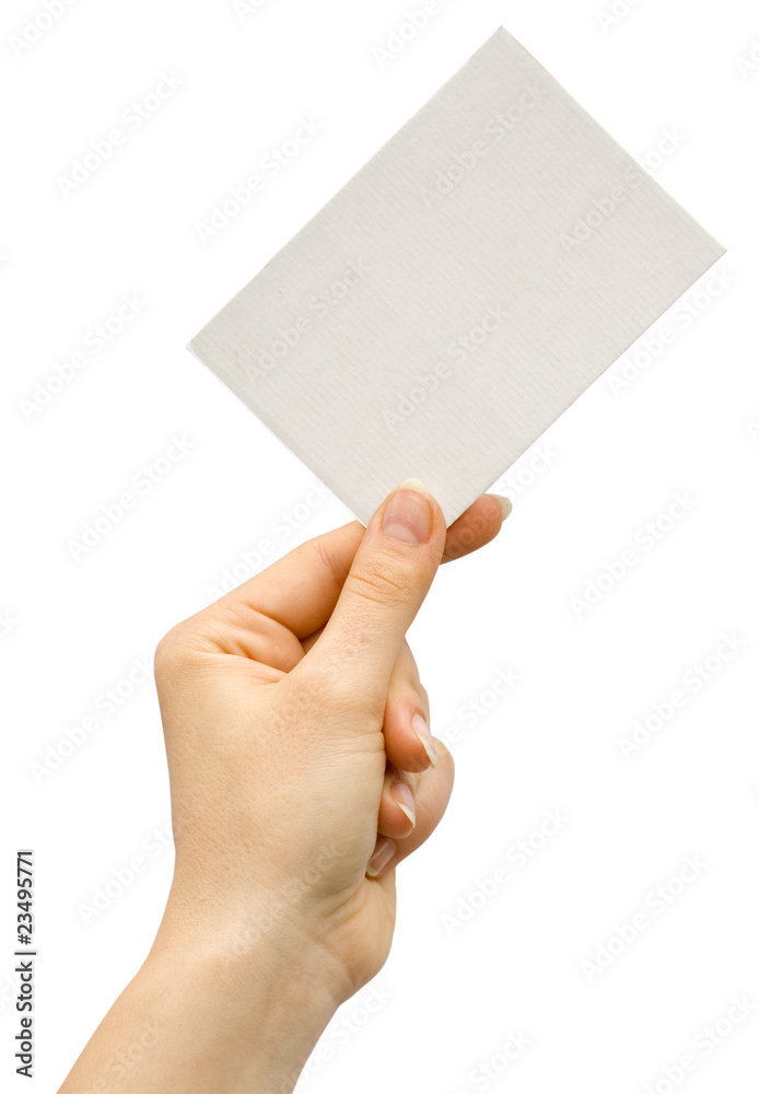 Card in hand Card in hand