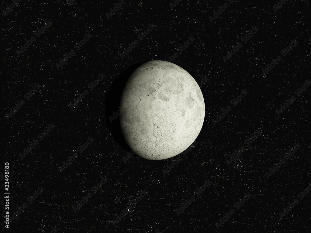 Moon with stars Moon with stars