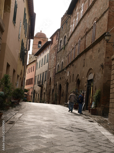 morning in the Tuscan town photo