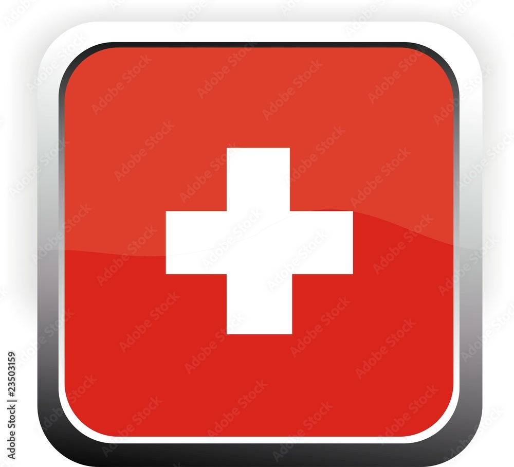 Obraz premium bouton carré suisse