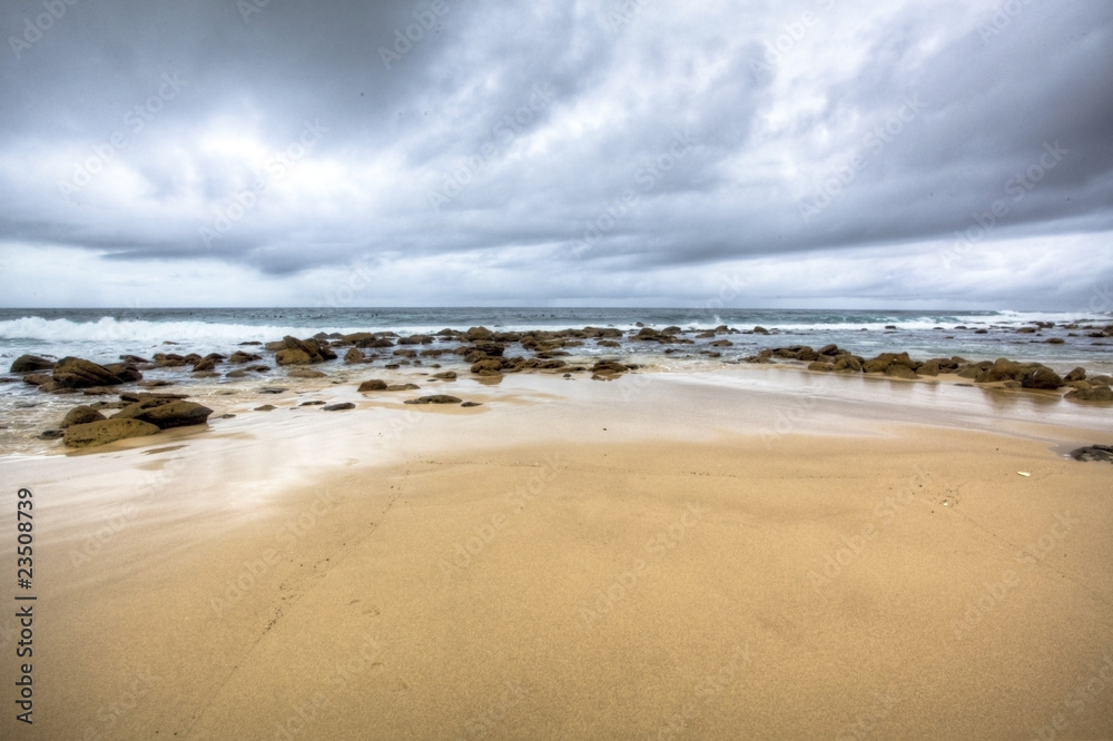 stormy beach