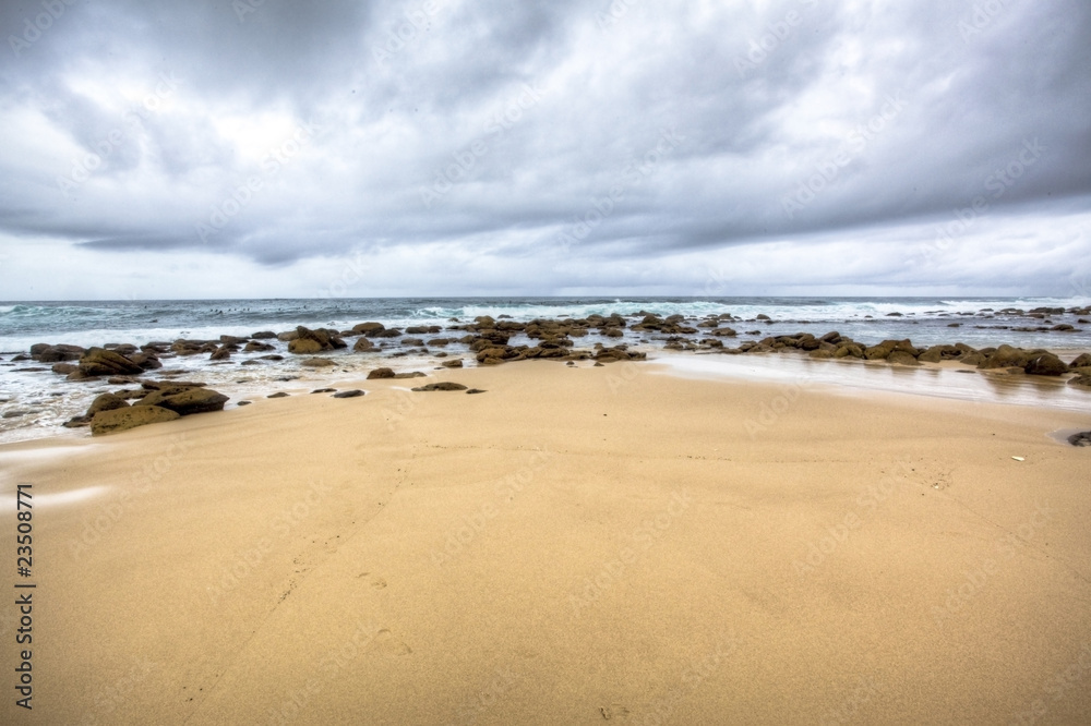 stormy beach