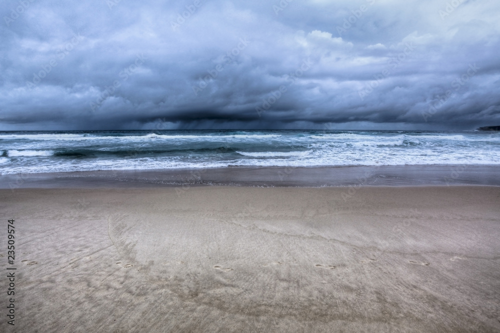 stormy beach