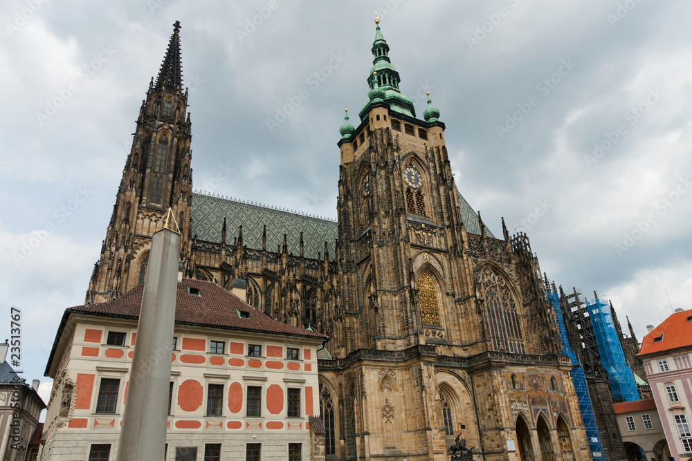 Fototapeta premium St. Vitus Cathedral in Prague, Czech Republic
