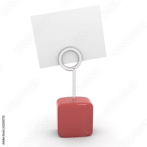 3d red post it